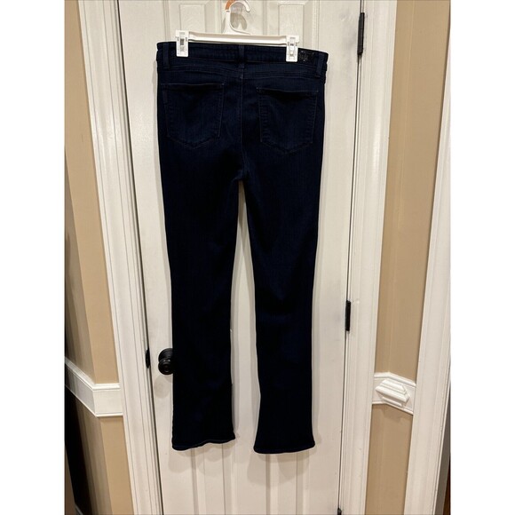 Paige Size 31 High Rise Manhattan Bootcut Blue Jeans - Picture 6 of 8